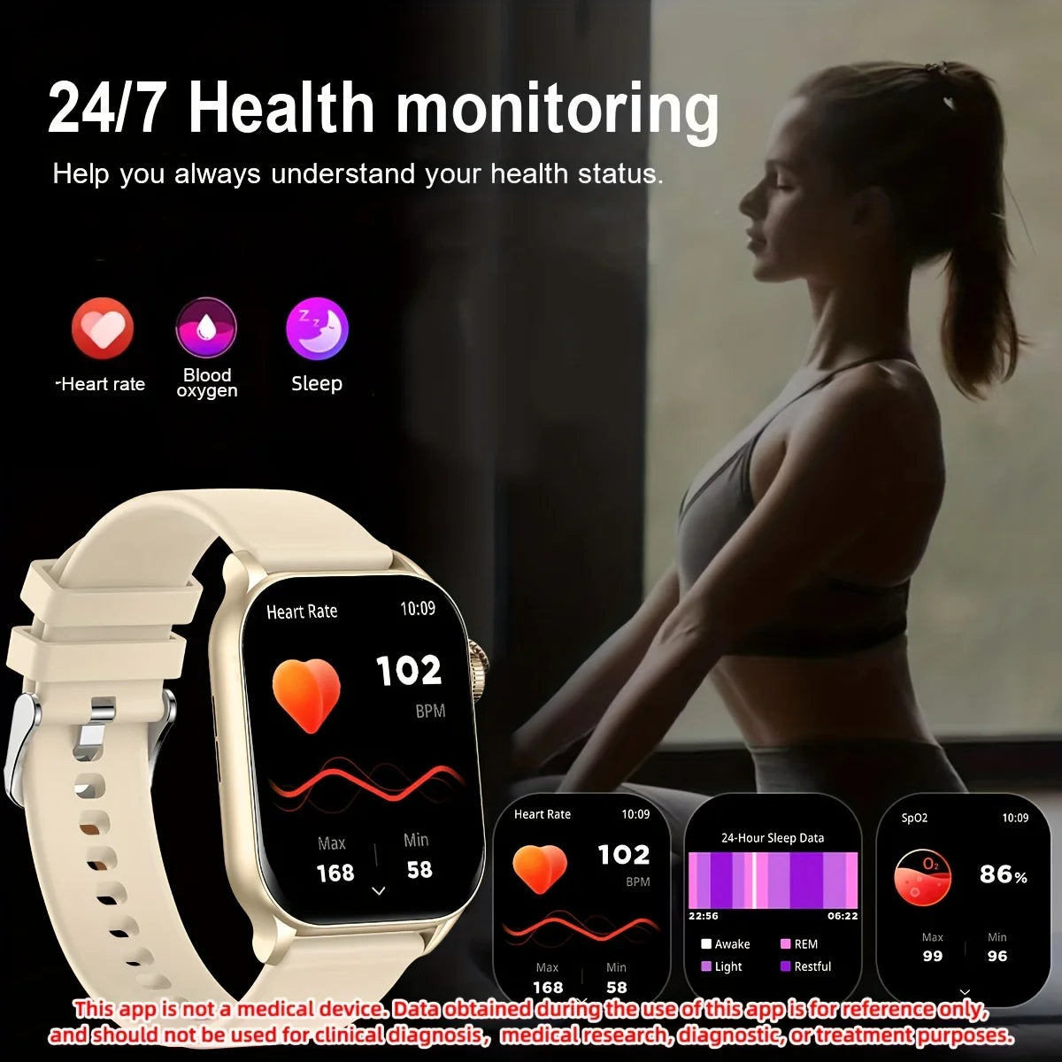 SENBONO Women Smart Watch Alway on Display AMOLED Screen